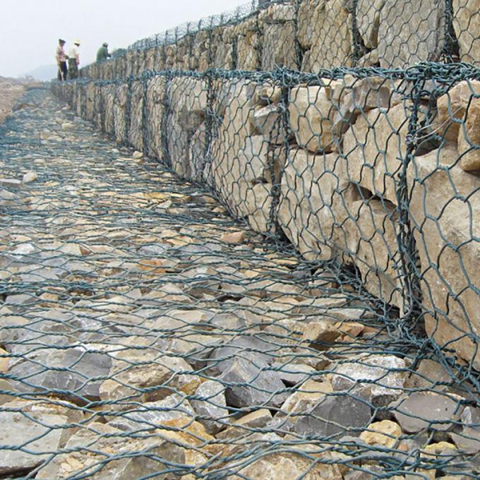 4x1x1m Gabion Box with 2.7mm Wire Diameter for Retaining Walls and Erosion Control 0