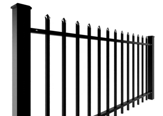 Good Quality Welded Mesh Fencing & PVC Coated Pressed Spear Top Tubular Steel Ornamental Fence For Protection on sale