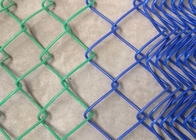 Havuz / Havaalanı için PVC Kaplı Zincir Bağlantı Örgü Çit 50 * 50mm Elmas Güvenlik Çiti