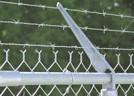 農場/刑務所のために塗られる保証有刺鉄線の塀ポリ塩化ビニール