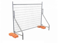 Removable Construction Temporary Fencing Stainless Steel With Base Footstop