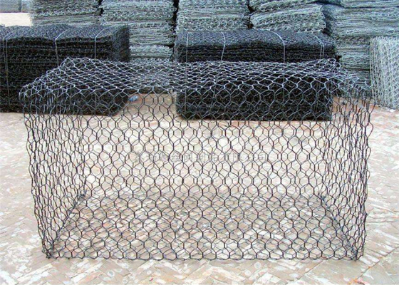 buy Galvanized PVC Coated Gabion Baskets For Protecting Riverbank online manufacturer