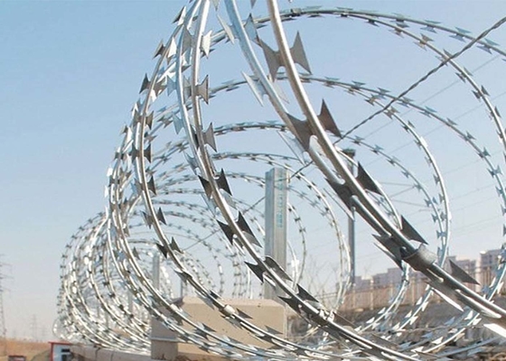 buy Stainless Steel Razor Fencing Wire Hot Dipped Galvanized / PVC Coated online manufacturer