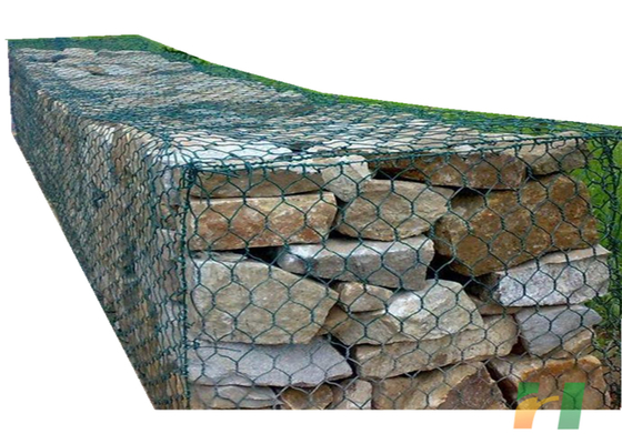 Гальванизированная шестиугольная стена Габион коробки 3мС1мС1м Габион стальная