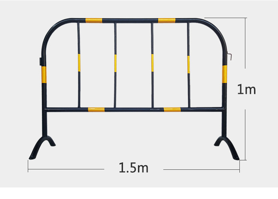 buy Traffic Crowed Control Barrier 2.0m-2.5m Temporary Pedestrian Barriers online manufacturer