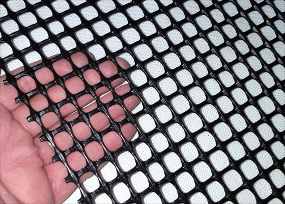 Rede de arame de plástico resistente, rede quadrada extrudada com tamanho de furo de 6 mm